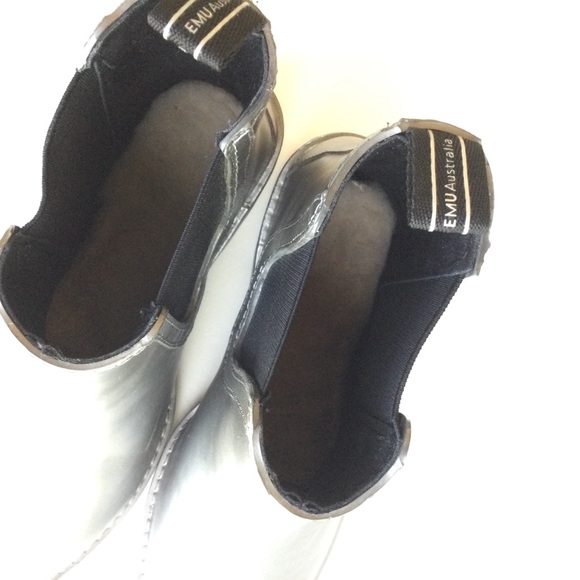 EMU Australia Ellin Waterproof Rainboot Silver Size 8 - Picture 8 of 11